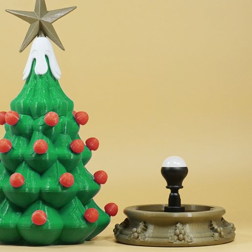 dfwcxd.jpg Descargar archivo STL gratis Lámpara de árbol de navidad • Objeto para impresora 3D, Toolmoon