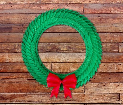 wreath-T_display_large.jpg Descargue el archivo STL gratuito Corona de Navidad • Objeto imprimible en 3D, alterboy987