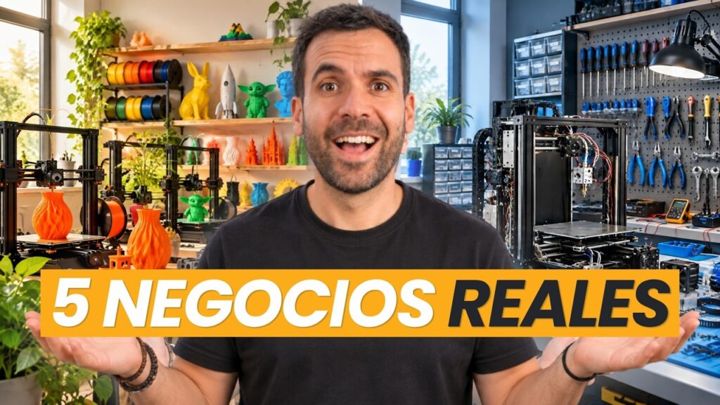 Cómo vivir de una impresora 3D: 5 negocios reales